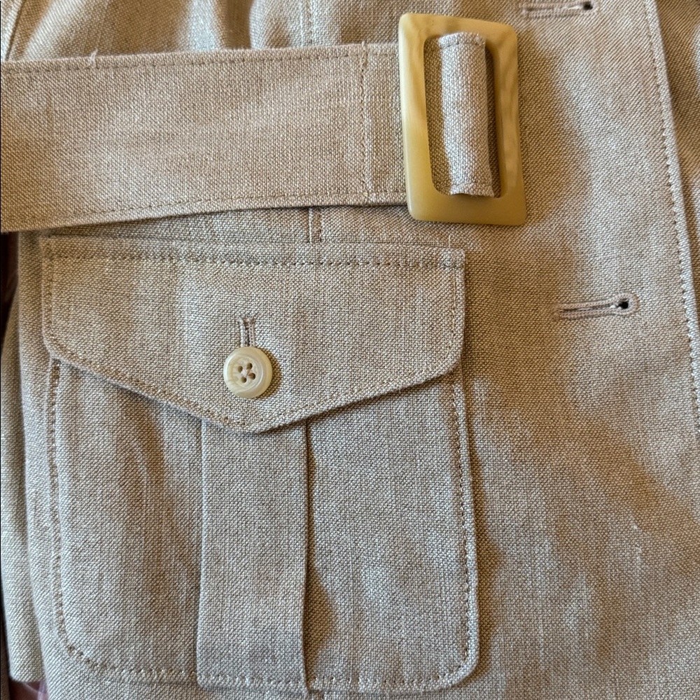 Black Label Ralph Lauren Beige Utility Jacket with Belt - Picture 10 of 12